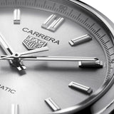  Shop Authentic Tag Heuer Carrera Date Silver Dial Black Leather Strap Watch for Men - WBN2111.FC6505 - Luxxuri
