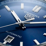  Shop Authentic Tag Heuer Carrera Date Blue Dial Blue Leather Strap Watch for Men - WBN2112.FC6504 - Luxxuri