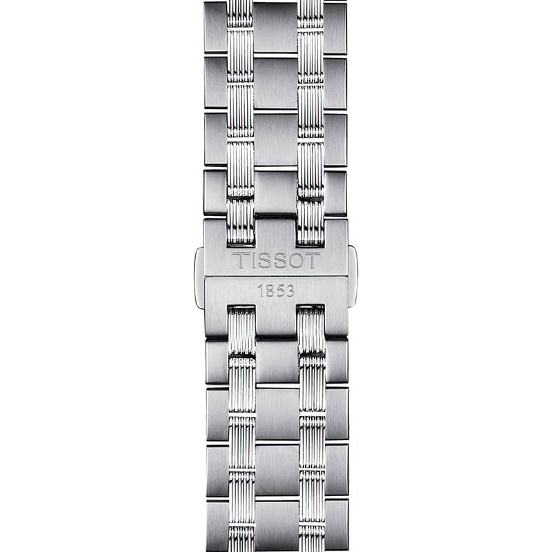 Tissot Automatics III Black Dial Silver Steel Strap Watch For Men - T065.430.11.051.00