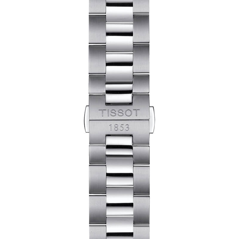 Tissot Gentlemen Powermatic 80 Silicium Blue Dial Silver Steel Strap Watch For Men - T127.407.11.041.00