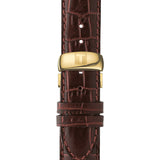  Shop Authentic Tissot T Classic Le Locle Automatic Gold Dial Maroon Leather Strap Watch For Men - T41.5.413.73 - Luxxuri