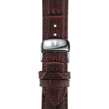  Shop Authentic Tissot T Classic Tradition Powermatic 80 Open Heart Silver Dial Brown Leather Strap Watch for Men - T063.907.16.038.00 - Luxxuri