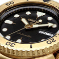  Shop Authentic Seiko 5 Sports Automatic Black Dial Gold Steel Strap Watch For Men - SRPK18 - Luxxuri