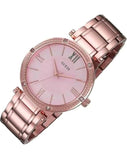  Shop Authentic Guess Park Ave Quartz Rose Gold Dial Rose Gold Steel Strap Watch For Women - W0636L2 - Luxxuri