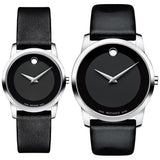  Shop Authentic Movado Museum Classic Black Dial Black Leather Strap Watch For Women - 0606503 - Luxxuri