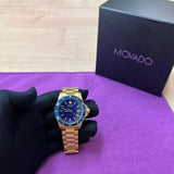  Shop Authentic Movado Series 800 Blue Dial Gold Steel Strap Watch For Men - 2600144 - Luxxuri