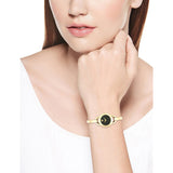  Shop Authentic Movado Rondiro 22mm Black Dial Yellow Gold Steel Strap Watch For Women - 0606888 - Luxxuri