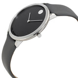  Shop Authentic Movado Museum 70th Anniversary Grey Dial Grey Leather Strap Watch For Women - 0607144 - Luxxuri