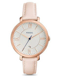  Shop Authentic Fossil Jacqueline White Dial Pink Leather Strap Watch for Women - ES3988 - Luxxuri