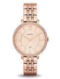  Shop Authentic Fossil Jacqueline Rose Gold Dial Rose Gold Steel Strap Watch for Women - ES3546 - Luxxuri