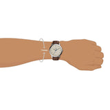  Shop Authentic Fossil Minimalist Off White Dial Brown Leather Strap Watch for Men - FS5306 - Luxxuri