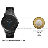  Shop Authentic Fossil The Minimalist Black Dial Black Steel Strap Watch for Men - FS5308 - Luxxuri
