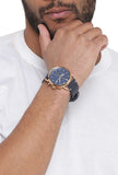  Shop Authentic Fossil The Commuter Blue Dial Blue Leather Strap Watch for Men - FS5404 - Luxxuri