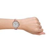  Shop Authentic Fossil Jacqueline White Dial Pink Leather Strap Watch for Women - ES4303 - Luxxuri