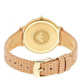  Shop Authentic Emporio Armani Kappa Quartz Mother of Pearl Taupe Dial Brown Leather Strap Watch For Men - AR11151 - Luxxuri
