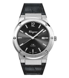  Shop Authentic Salvatore Ferragamo F-80 Classic Black Dial Black Leather Strap  Watch for Men - SFDT00219 - Luxxuri