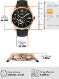  Shop Authentic Fossil Townsman Automatic Black Dial Black Leather Strap Watch for Men - ME3170 - Luxxuri