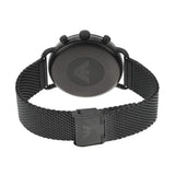  Shop Authentic Emporio Armani Aviator Chronograph Black Dial Black Mesh Bracelet Watch For Men - AR11264 - Luxxuri
