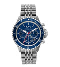  Shop Authentic Michael Kors Bayville Chronograph Blue Dial Grey Steel Strap Watch For Men - MK8727 - Luxxuri