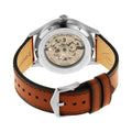 Shop Authentic Fossil Forrester Luggage Automatic Skeleton Blue Dial Brown Leather Strap Watch for Men - ME3179 - Luxxuri