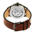  Shop Authentic Fossil Forrester Automatic Skeleton Grey Dial Brown Leather Strap Watch for Men - ME3178 - Luxxuri