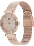  Shop Authentic Tommy Hilfiger Lynn Quartz Rose Gold Dial Rose Gold Mesh Bracelet Watch For Women - 1781865 - Luxxuri
