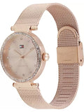  Shop Authentic Tommy Hilfiger Lynn Quartz Rose Gold Dial Rose Gold Mesh Bracelet Watch For Women - 1781865 - Luxxuri