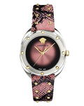 Shop Authentic Versace Shadov Pink Dial Pink Leather Strap Watch for Women - VEBM00818 - Luxxuri