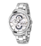  Shop Authentic Maserati Ingegno Chronograph White Dial Silver Steel Strap Watch For Men - R8873619004 - Luxxuri