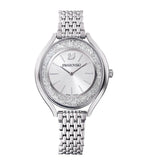  Shop Authentic Swarovski Crystalline Aura Silver Dial Silver Steel Strap Watch for Women - 5519462 - Luxxuri