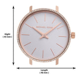  Shop Authentic Michael Kors Pyper Analog White Dial Pink Leather Strap Watch For Women - MK2803 - Luxxuri