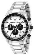  Shop Authentic Maserati SFIDA Chronograph White Dial Silver Steel Strap Watch For Men - R8873640003 - Luxxuri