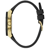 Shop Authentic Guess Athena Gold Dial Black Rubber Strap Watch For Women - GW0030L2 - Luxxuri