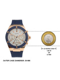  Shop Authentic Guess Athena White Dial White Dial Blue Rubber Strap Watch For Women - GW0030L5 - Luxxuri