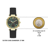  Shop Authentic Guess Solstice Green Dial Black Rubber Strap Watch for Women - GW0113L1 - Luxxuri