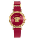  Shop Authentic Versace Palazzo Empire Greca Red Dial Red Leather Strap Watch for Women - VEDV00319 - Luxxuri