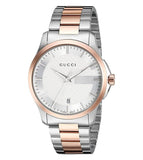  Shop Authentic Gucci G Timeless Silver Dial Two Tone Steel Strap Watch For Men - YA126447 - Luxxuri