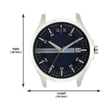  Shop Authentic Armani Exchange Hampton Chronograph Blue Dial Silver Steel Strap Watch For Men - AX2132 - Luxxuri