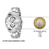  Shop Authentic Maserati Ingegno Chronograph White Dial Silver Steel Strap Watch For Men - R8873619004 - Luxxuri