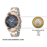  Shop Authentic Maserati Ingegno Chronograph Blue Dial Two Tone Steel Strap Watch for Men - R8873619002 - Luxxuri