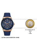  Shop Authentic Guess Legacy Blue Dial Blue Silicone Strap Watch For Men - W1049G2 - Luxxuri