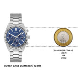  Shop Authentic Guess Altitude Chronograph Blue Dial Silver Steel Strap Watch for Men - GW0329G1 - Luxxuri