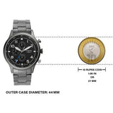  Shop Authentic Fossil Retro Pilot Chronograph Black Dial Grey Steel Strap Watch for Men - FS5834 - Luxxuri