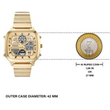  Shop Authentic Fossil Retro Analog-Digital Gold Dial Gold Steel Strap Watch for Men - FS5889 - Luxxuri