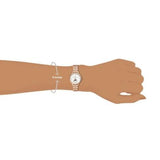  Shop Authentic Fossil Jacqueline Analog Moonphase Mother of Pearl White Dial Rose Gold Steel Strap Watch for Women - ES5165 - Luxxuri