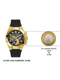  Shop Authentic Guess Third Gear Multifunction Black Dial Black Rubber Strap Watch for Men - GW0334G2 - Luxxuri