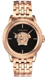  Shop Authentic Versace Palazzo Empire Black Dial Rose Gold Steel Strap Watch for Men - VERD00718 - Luxxuri