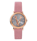  Shop Authentic Versace Virtus Quartz Grey Dial Pink Leather Strap Watch for Women - VEHC00319 - Luxxuri