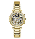  Shop Authentic Guess Solstice Diamonds Gold Dial Gold Steel Strap Watch for Women - GW0403L2 - Luxxuri