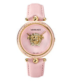  Shop Authentic Versace Palazzo Empire Pink Dial Pink Leather Strap Watch for Women - VCO030017 - Luxxuri